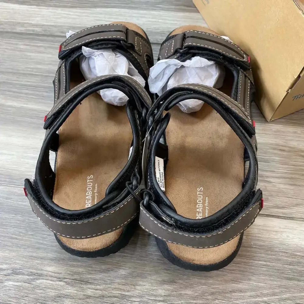Thereabouts TH Marsh Adjustable Strap Sandals in Brown 4M New